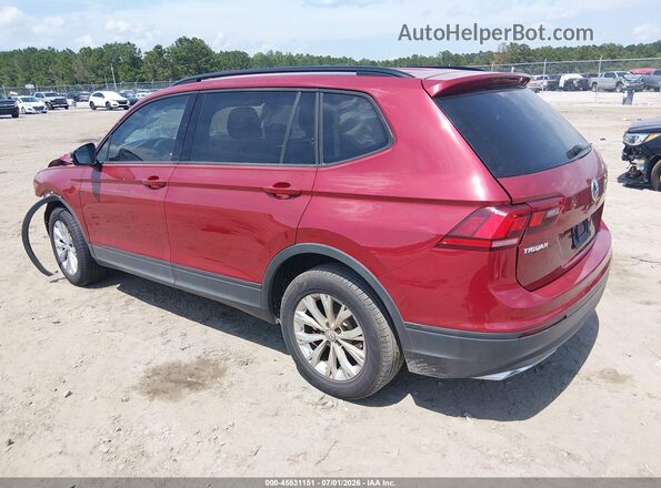 3VV1B7AX5JM017461 2018 VOLKSWAGEN TIGUAN Red Rear left