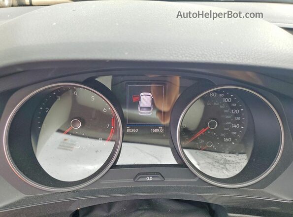 3VV1B7AX5LM140471 2020 VOLKSWAGEN TIGUAN Black Вид щитка приладів
