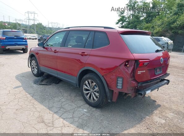 3VV1B7AX6JM021275 2018 VOLKSWAGEN TIGUAN Red Tył lewy