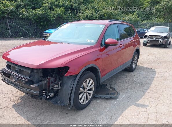 3VV1B7AX6JM021275 2018 VOLKSWAGEN TIGUAN Red Przód lewy