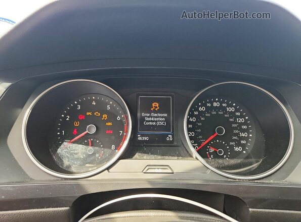 3VV1B7AX6LM063061 2020 VOLKSWAGEN TIGUAN Black ხელსაწყოთა პანელის ხედი