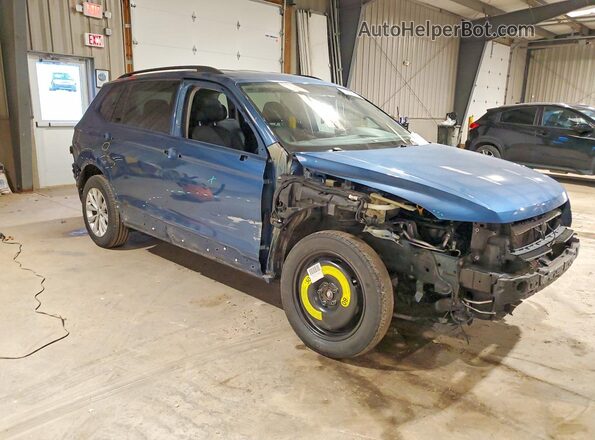 3VV1B7AX7KM079218 2019 VOLKSWAGEN TIGUAN Blue Front right