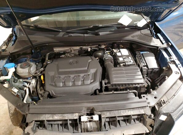 3VV1B7AX7KM079218 2019 VOLKSWAGEN TIGUAN Blue Engine compartment view
