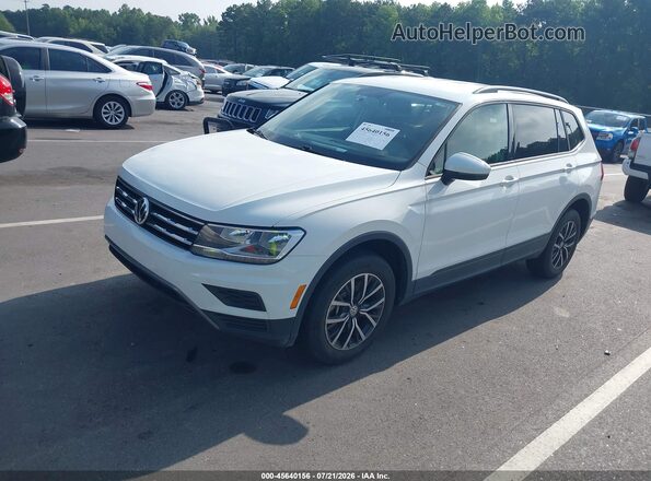 3VV1B7AX7MM032273 2021 VOLKSWAGEN TIGUAN White Առջևի ձախ երեք քառորդ տեսարան