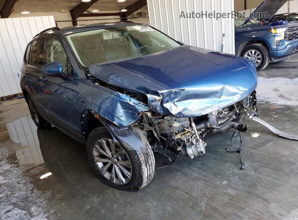 3VV1B7AX8LM053891 2020 VOLKSWAGEN TIGUAN Blue Przód prawy