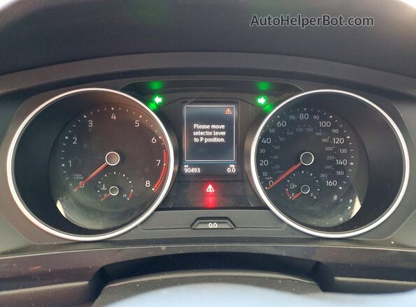 3VV1B7AX8LM053891 2020 VOLKSWAGEN TIGUAN Blue Widok zestawu wskaźników
