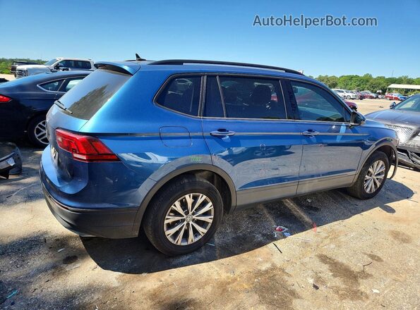 3VV1B7AX8LM081237 2020 VOLKSWAGEN TIGUAN Blue Задня права чверть