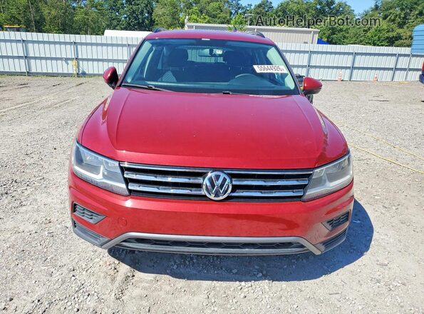3VV1B7AX9JM064847 2018 VOLKSWAGEN TIGUAN Burgundy Widok z przodu