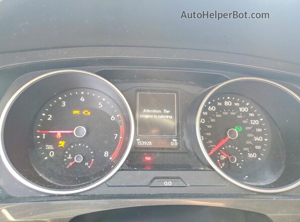3VV1B7AX9JM064847 2018 VOLKSWAGEN TIGUAN Burgundy Widok zestawu wskaźników