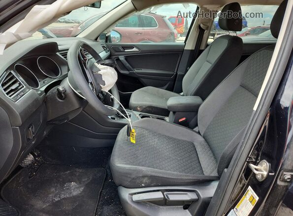 3VV1B7AX9LM094871 2020 VOLKSWAGEN TIGUAN Black წინა სალონის ხედი