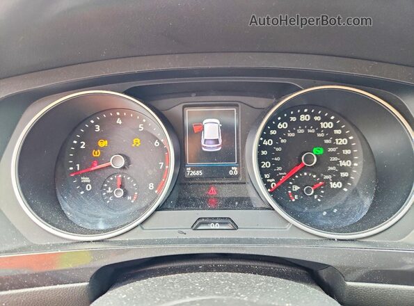 3VV1B7AX9MM110505 2021 VOLKSWAGEN TIGUAN Белый Вид щитка приборов