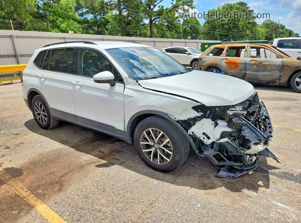 3VV1B7AX9MM110505 2021 VOLKSWAGEN TIGUAN Белый Передняя правая четверть