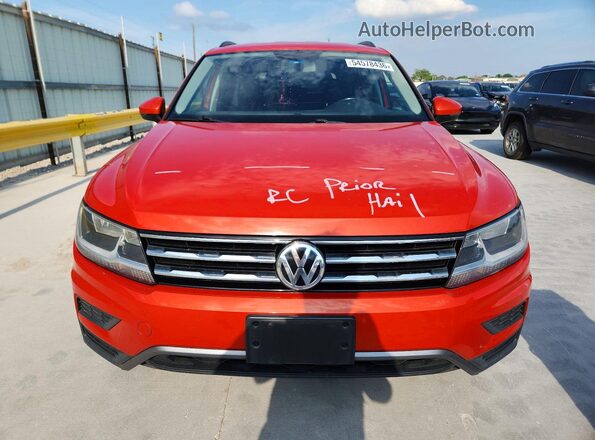 3VV2B7AX0JM070539 2018 VOLKSWAGEN TIGUAN Red წინა ხედი