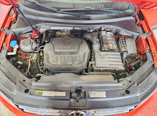 3VV2B7AX0JM074574 2018 VOLKSWAGEN TIGUAN Orange Շարժիչի բաժամունքի տեսք