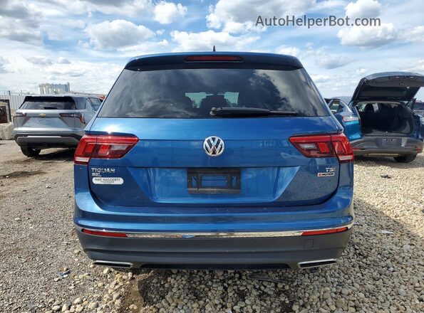3VV2B7AX0JM170026 2018 VOLKSWAGEN TIGUAN Blue უკანა ხედი