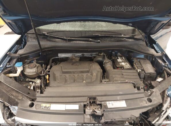 3VV2B7AX0JM218494 2018 VOLKSWAGEN TIGUAN Синий Вид сзади