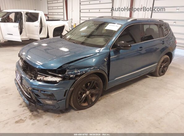 3VV2B7AX0JM218494 2018 VOLKSWAGEN TIGUAN Синий Передняя левая четверть