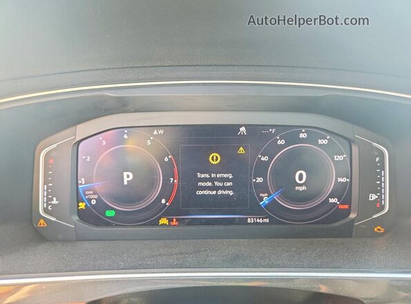3VV2B7AX0KM116727 2019 VOLKSWAGEN TIGUAN Gray Вид щитка приладів