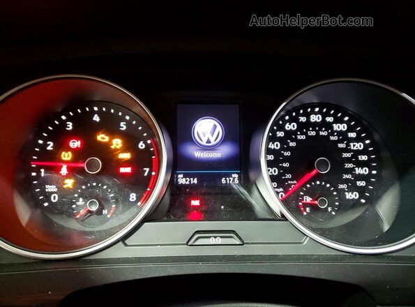 3VV2B7AX0LM168568 2020 VOLKSWAGEN TIGUAN Gray Вид щитка приладів