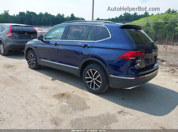 3VV2B7AX0MM009082 2021 VOLKSWAGEN TIGUAN Синий Задняя левая четверть