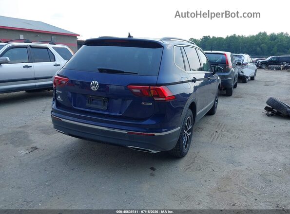 3VV2B7AX0MM009082 2021 VOLKSWAGEN TIGUAN Синий Задняя правая четверть