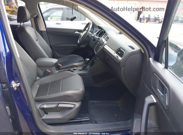 3VV2B7AX0MM009082 2021 VOLKSWAGEN TIGUAN Синий Вид салона спереди