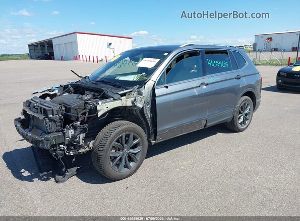 3VV2B7AX0NM111922 2022 VOLKSWAGEN TIGUAN Silver Առջևի ձախ երեք քառորդ տեսարան