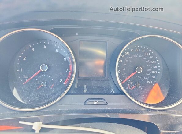 3VV2B7AX1KM099100 2019 VOLKSWAGEN TIGUAN Red Widok zestawu wskaźników