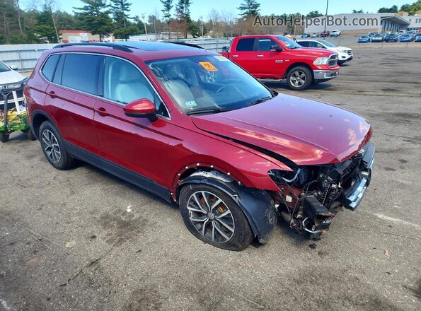 3VV2B7AX1KM099100 2019 VOLKSWAGEN TIGUAN Red Przód prawy