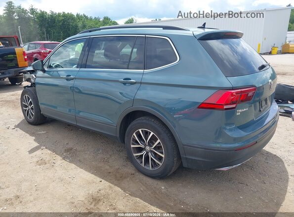 3VV2B7AX1KM185233 2019 VOLKSWAGEN TIGUAN Turquoise Rear left