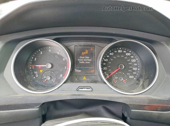 3VV2B7AX1MM100555 2021 VOLKSWAGEN TIGUAN White ხელსაწყოთა პანელის ხედი