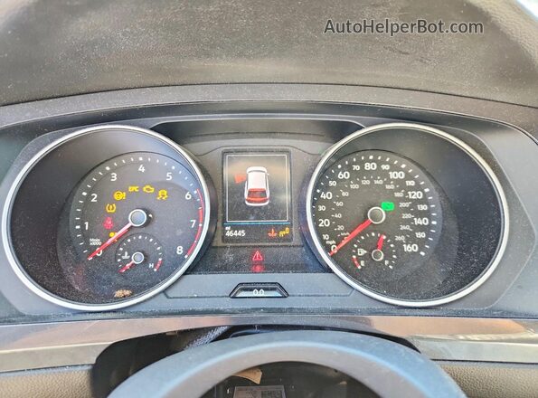3VV2B7AX1MM114407 2021 VOLKSWAGEN TIGUAN Black Вид щитка приладів