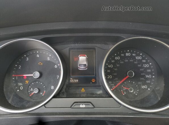 3VV2B7AX2JM075824 2018 VOLKSWAGEN TIGUAN Black Widok zestawu wskaźników