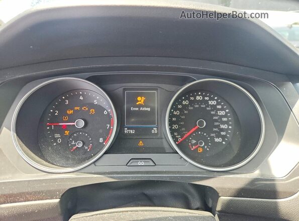 3VV2B7AX2JM191251 2018 VOLKSWAGEN TIGUAN Black ხელსაწყოთა პანელის ხედი