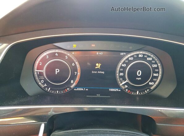 3VV2B7AX2KM020825 2019 VOLKSWAGEN TIGUAN Orange Vista del cuadro de instrumentos