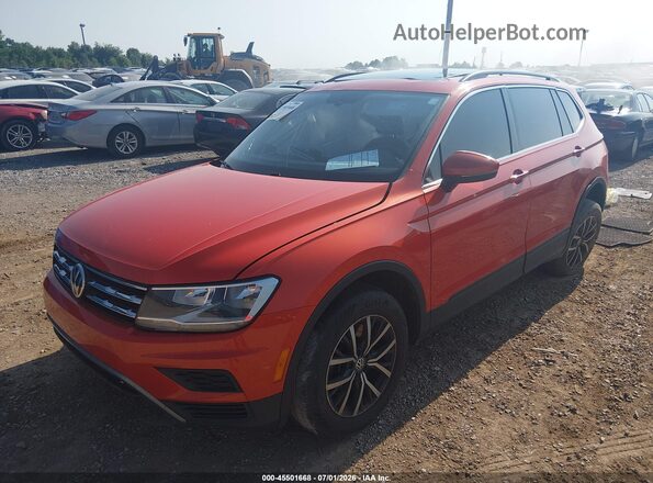 3VV2B7AX2KM098747 2019 VOLKSWAGEN TIGUAN Orange წინა მარცხენა ხედი სამი მეოთხედიდან