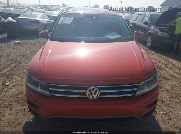 3VV2B7AX2KM098747 2019 VOLKSWAGEN TIGUAN Orange ხელსაწყოთა პანელის ხედი