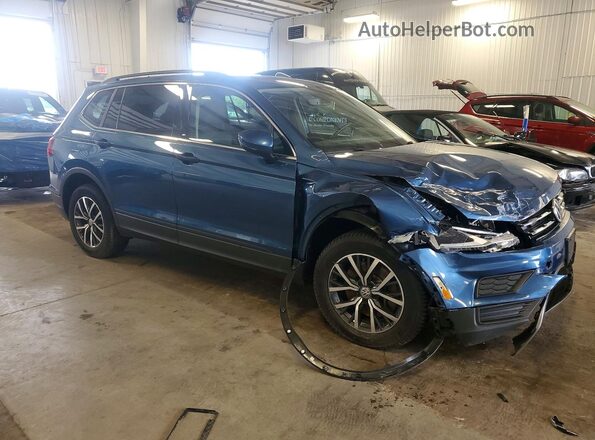 3VV2B7AX2KM189629 2019 VOLKSWAGEN TIGUAN Blue Delantero derecho
