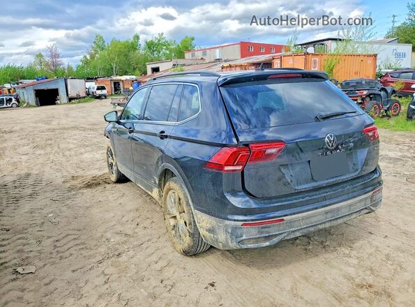 3VV2B7AX2NM157798 2022 VOLKSWAGEN TIGUAN Черный Задняя левая четверть