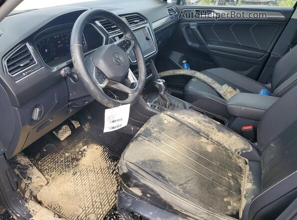 3VV2B7AX2NM157798 2022 VOLKSWAGEN TIGUAN Черный Вид салона спереди