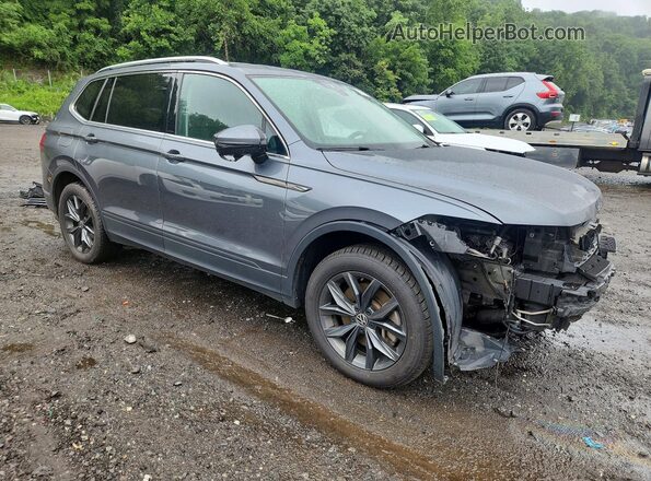 3VV2B7AX2NM166193 2022 VOLKSWAGEN TIGUAN Gray Front right