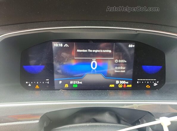 3VV2B7AX2NM166193 2022 VOLKSWAGEN TIGUAN Gray Instrument cluster view
