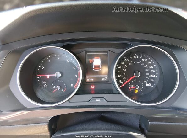 3VV2B7AX3KM054692 2019 VOLKSWAGEN TIGUAN Silver Հետևի նստատեղերի տեսք