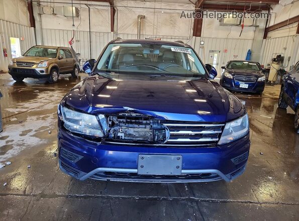 3VV2B7AX3MM073763 2021 VOLKSWAGEN TIGUAN Blue Vista frontal