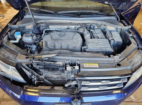 3VV2B7AX3MM073763 2021 VOLKSWAGEN TIGUAN Blue Vista interior trasera