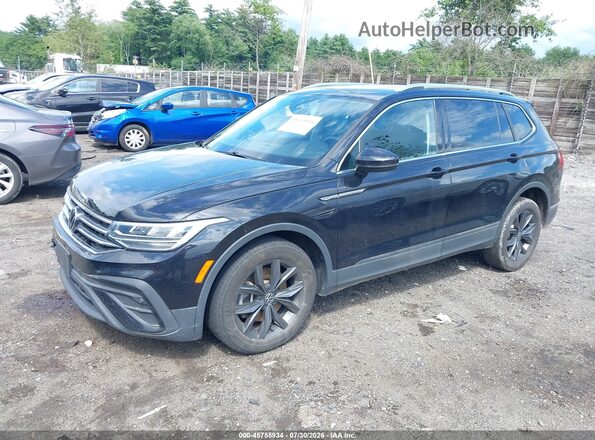 3VV2B7AX3NM149662 2022 VOLKSWAGEN TIGUAN Black Առջևի ձախ երեք քառորդ տեսարան