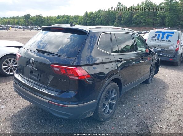 3VV2B7AX3NM149662 2022 VOLKSWAGEN TIGUAN Black Հետևի աջ