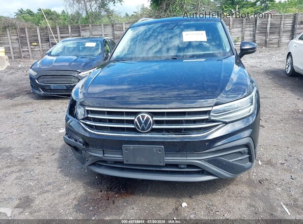 3VV2B7AX3NM149662 2022 VOLKSWAGEN TIGUAN Black Առջևի վահանակի տեսք