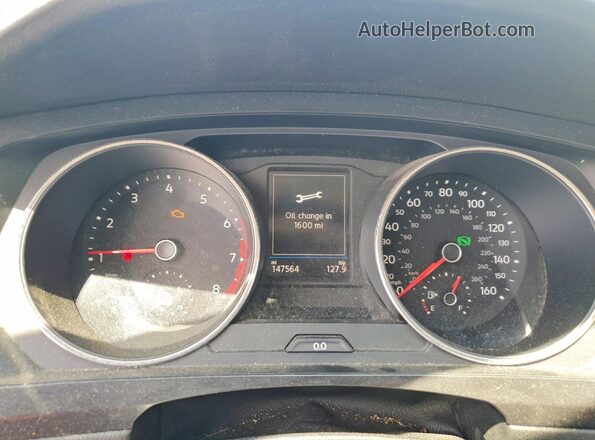 3VV2B7AX4JM096688 2018 VOLKSWAGEN TIGUAN Синий Вид щитка приборов