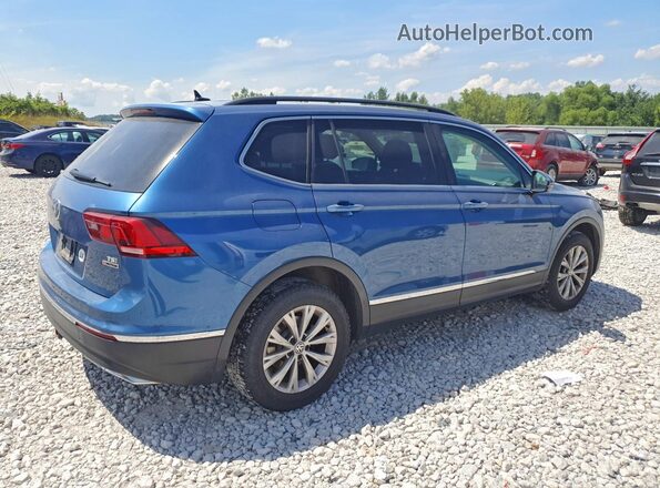 3VV2B7AX4JM096688 2018 VOLKSWAGEN TIGUAN Синий Задняя правая четверть